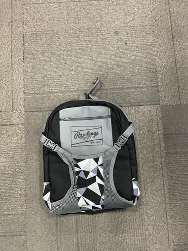 Used Rawlings Youth Backpack Bb Sb Player Backpack Black 11614-s000228220