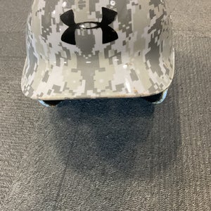 Used Under Armour Camo Helmet Batting Helmet No Mask Grey Xs S 11614-s000235075
