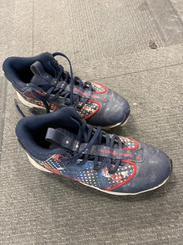 Used Under Armour Bh Bb Sb Cleats Royal Blue Junior 04 11614-s000235276