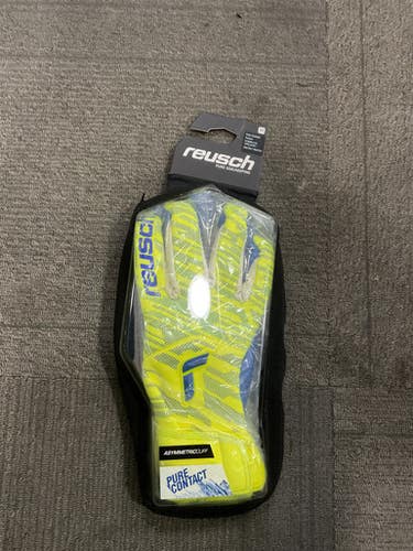 Used Reusch Pure Contact Soccer Goalie Gloves Yellow 11 11614-s000230360