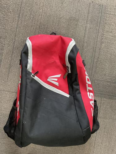 Used Easton Player Carry Backpack Bb Sb Player Backpack Black And Red 11614-s000230507