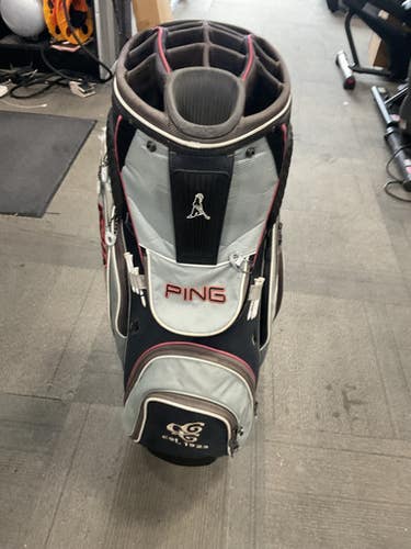Used Ping Pioneer Stand Bag Mens Stand Bag Grey 11614-s000230572
