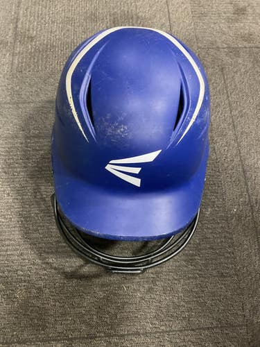 Used Easton Elite X Batting Helmet W Mask Royal Blue Md 11614-s000232037
