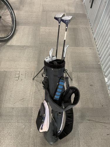 Used Cougar Golf X-cat Jr Package Set Rh Black 6 Piece 11614-s000226977