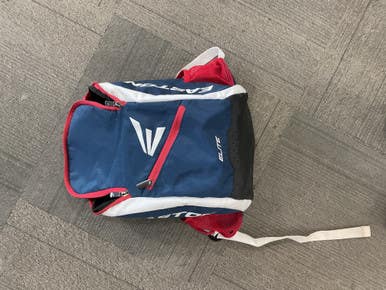 Used Easton 2 Bat Backpack Bb Sb Player Backpack White 11614-s000230695