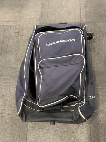 Used Sher-wood Tower Bag Sr Hockey Wheeled Grey 11614-s000230890