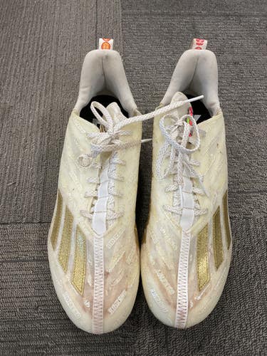 Used Adidas Adizero Soccer Cleats White Senior 12 11614-s000231893