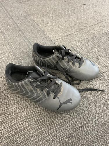 Used Puma Soccer Cleats Grey Youth 11.0 11614-s000231855