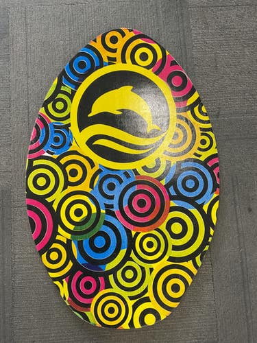 Used Skimboard Skim Board Black And Optic Yellow 30" 11614-s000232292