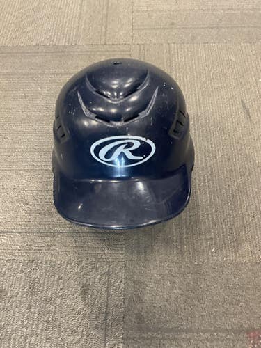 Used Rawlings Rcfh 6 1 2 - 7 1 2 Batting Helmet No Mask Navy Blue Md 11614-s000234571