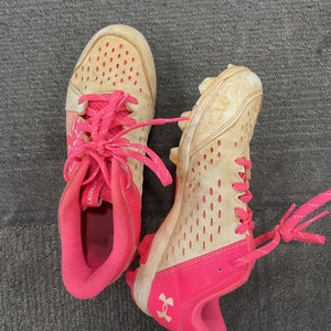 Used Under Armour Leadoff Bb Sb Cleats Pink Junior 05.5 11614-s000235433
