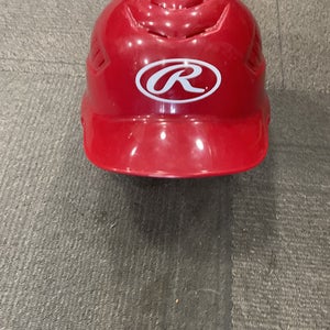 Used Rawlings Rcfh 6 1 2 - 7 1 2 Batting Helmet No Mask Red M L 11614-s000236341