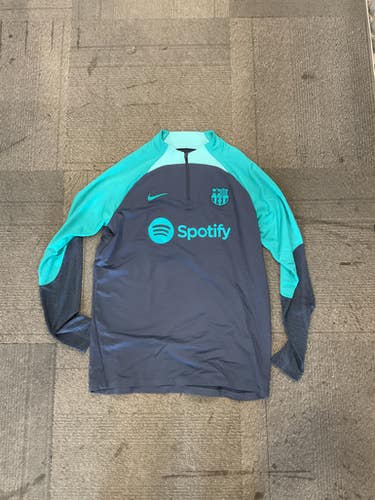 Used Nike Barcelona Trainer Soccer Top Adt Red Lg 11614-s000226792