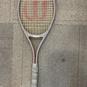 Used Wilson American Ace Midsize Adult Tennis Racquet Grey 4 1 2" 11614-s000228950