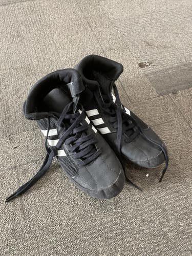 Used Adidas Wrestling Shoes Black Senior 6 11614-s000228438