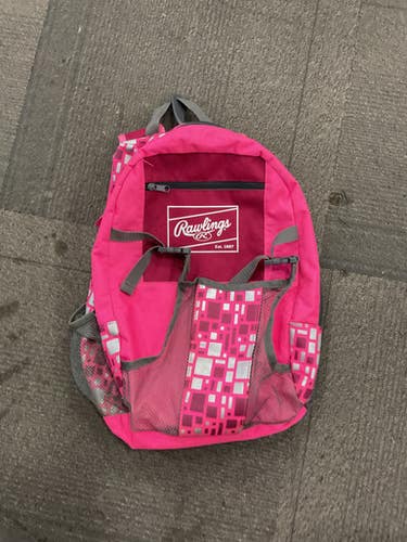 Used Rawlings Backpack Bb Sb Player Backpack Pink 11614-s000231611