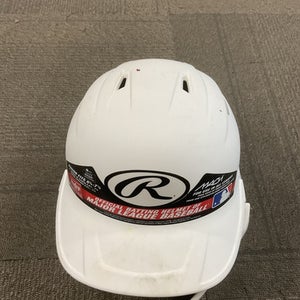 Used Rawlings Mach Batting Helmet W Mask White M L 11614-s000233191