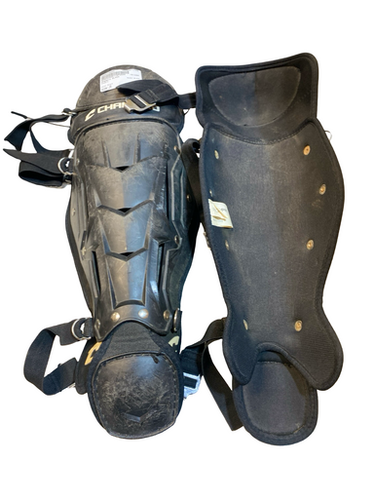 Used Champro Black Catchers Leg Guards Black Junior 11706-s000379259
