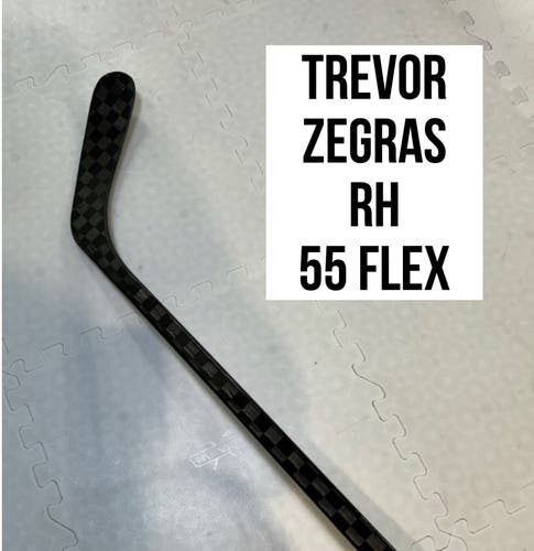 Senior(1x)Right CT: Zegras 55 Flex 63” (P86) ProBlackStock™ Unbranded Pro Stock Hockey Sticks