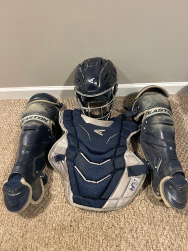 Navy Easton Catcher's Set (Used)