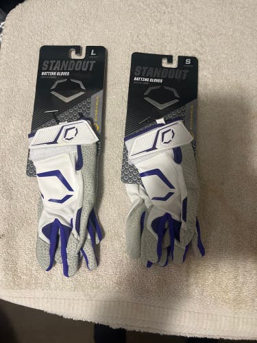 *YOUTH* EvoShield Batting Gloves.  (New)