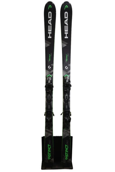 USED 2018 Head Raw Instinct Ti Pro 177cm Skis with Tyrolia MBS 12 Pro Bindings