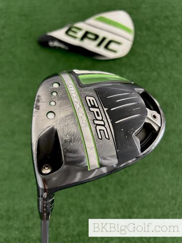 LH Callaway Epic Max LS 9.0 Driver w Headcover / Stiff