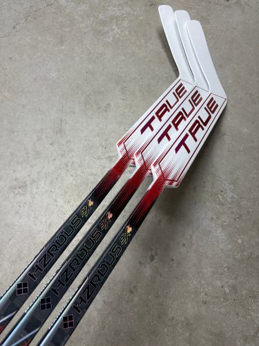 3 PACK 25” Paddle Senior True 9X4 Hzrdus Goalie Stick Pro Stock