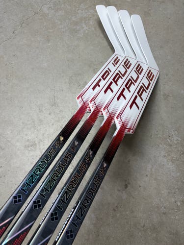 4 PACK 25” Paddle Senior True 9X4 Hzrdus Goalie Stick Pro Stock