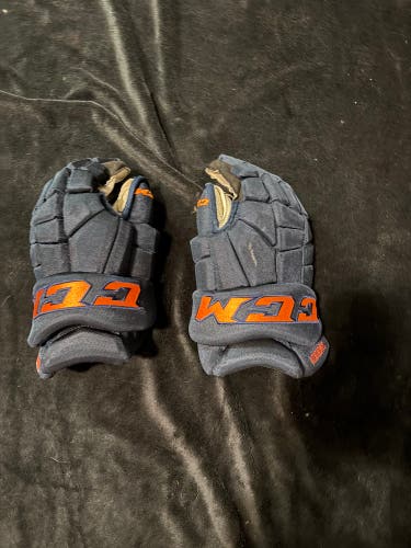 CCM Edmonton Oilers Pro Model Gloves 14" Pro Stock (Used)