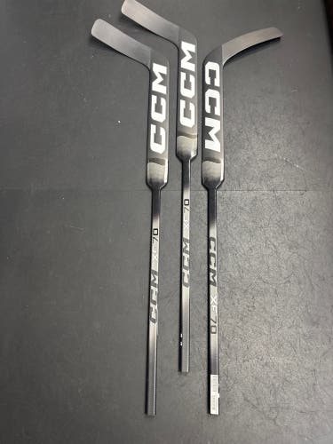 3 PACK CCM Tacks XF 70 Goalie Sticks