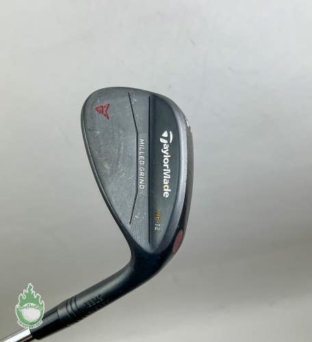 Right Handed TaylorMade Milled Grind Black Wedge HB 54*-12 Wedge Steel Golf