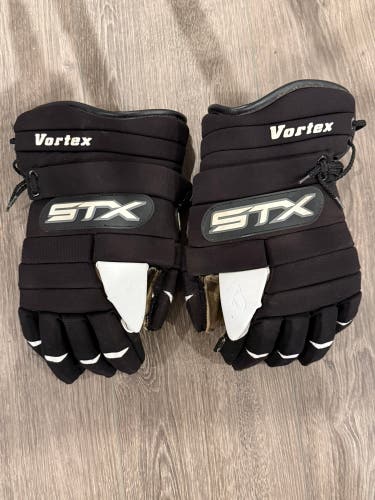 STX Vortex Lacrosse Gloves (Used) Vintage - Black & White - Like New