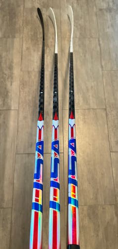 USA Flylite Senior Bauer Twitch Right Handed Hockey Stick P28 Hossa 77 Flex Pro Stock