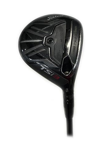 Titleist TSi3 15* 3 Fairway Wood Graphite Tensei Raw Blue 75 Regular Flex