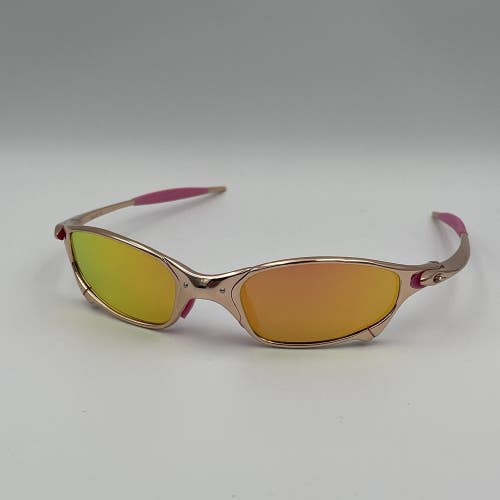 Oakley Juliet X-Metal Polarized Sunglasses Rose Gold Purple Pink Iridium Vintage