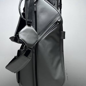 Mizuno Pro 2025 Premium Stand Bag Gray 5-Way Divide Dual Strap Golf Bag