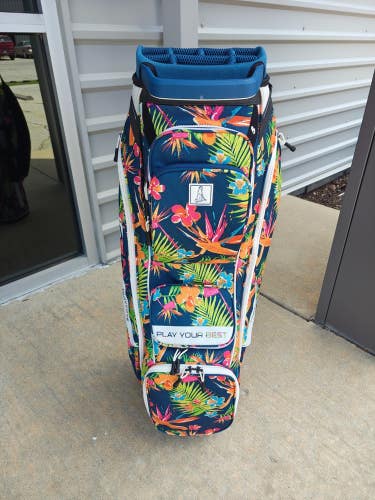 Ping Traverse Clubs of Paradise Cart Bag 14 Way Divider w Raincover