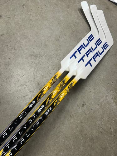 3 Pack 25.5” Paddle Senior True Catalyst 9x3 Goalie Stick Pro Stock