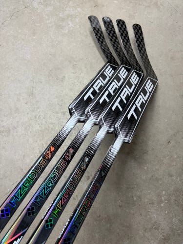4 PACK 25” Paddle Senior True 9X4 Hzrdus Goalie Stick Pro Stock