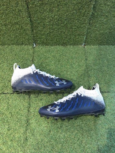 Men's 11.0 Under Armour Spotlight Lux MC "Midnight Navy" Cleats (New)