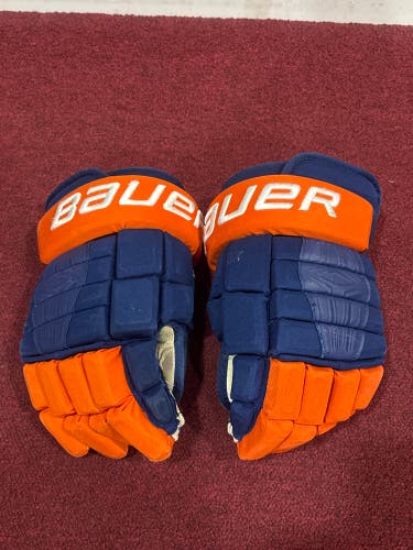 New York Islanders Bauer Pro Series Gloves 15" Pro Stock Item#PSBB15PS