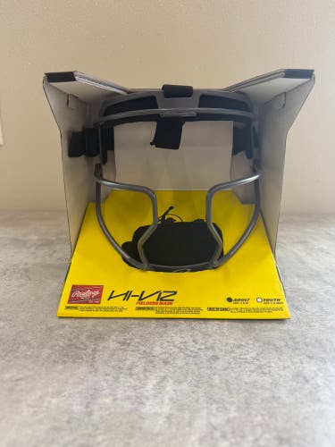 Rawlings Hi Viz Fielder’s Face Mask (Black)