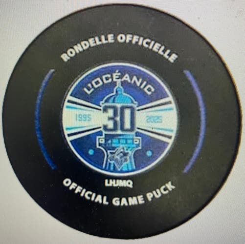 Rimouski Oceanic 30th Anniversary puck