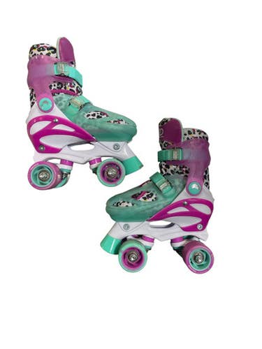Used Rollerderby Adj 12-2 Child Roller Quad Skates Pink Adjustable 11873-s000241437