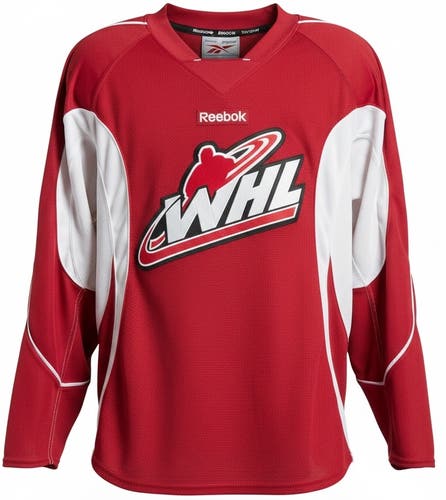 Reebok Edge Pro Stock WHL Practice Jerseys Maroon 7929