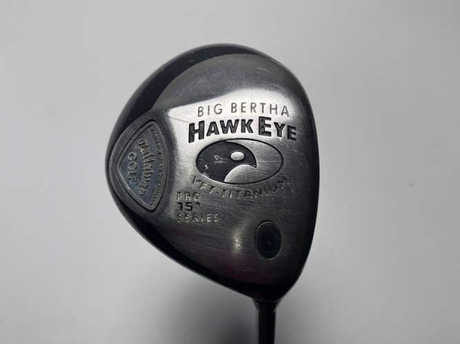 Callaway Hawkeye VFT Pro Series 3 Fairway Wood 15* Stiff Graphite Mens RH