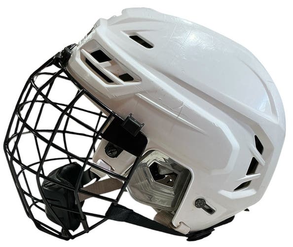 CCM Resistance Pro Stock Hockey Helmet and Cage Combo Seattle Thunderbirds White 7938