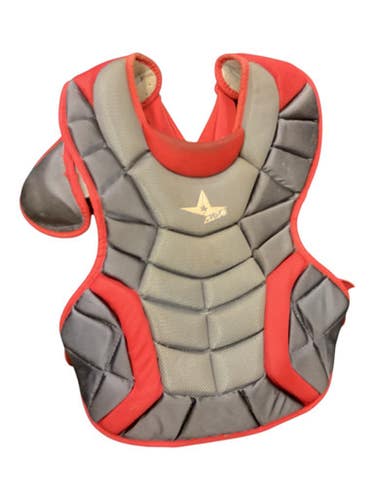 Used All-star Chest Protector Catchers Chest Protector Red Adult 11846-s000105934