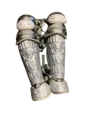 Used Rawlings Shin Guards Catchers Leg Guards Grey Adult 11846-s000105900
